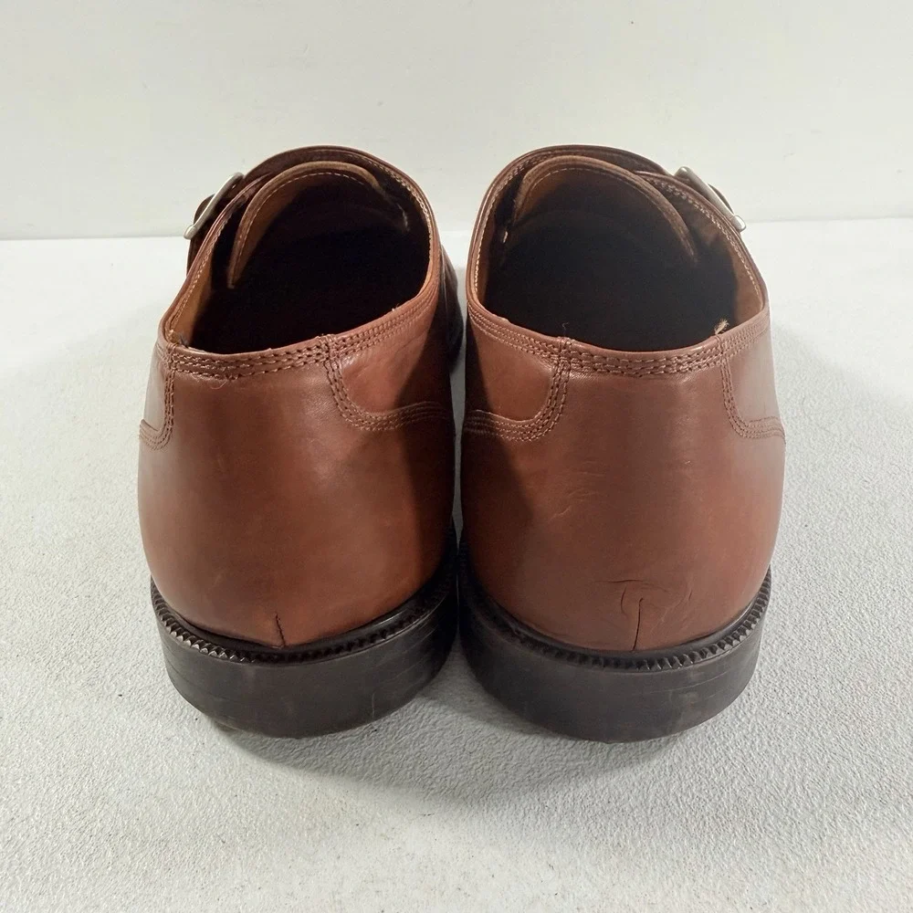 Stanley‎ Blacker Men's Brown Leather Cap Toe Monk Strap Dress Shoes Size 13 M